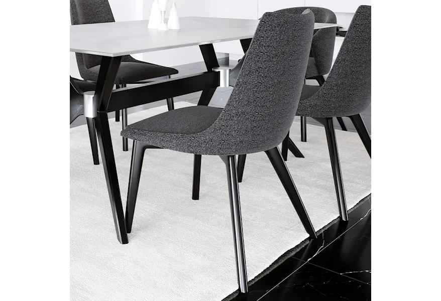 Downtown - Custom Dining Customizable Upholstered Side Chair by Canadel at Esprit Decor Home Furnishings